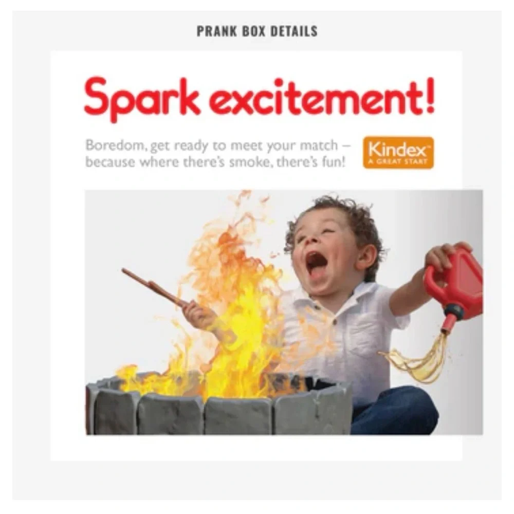Pranko Prank Gift Box My First Fire Wrap Your Real Present in a Funny Box